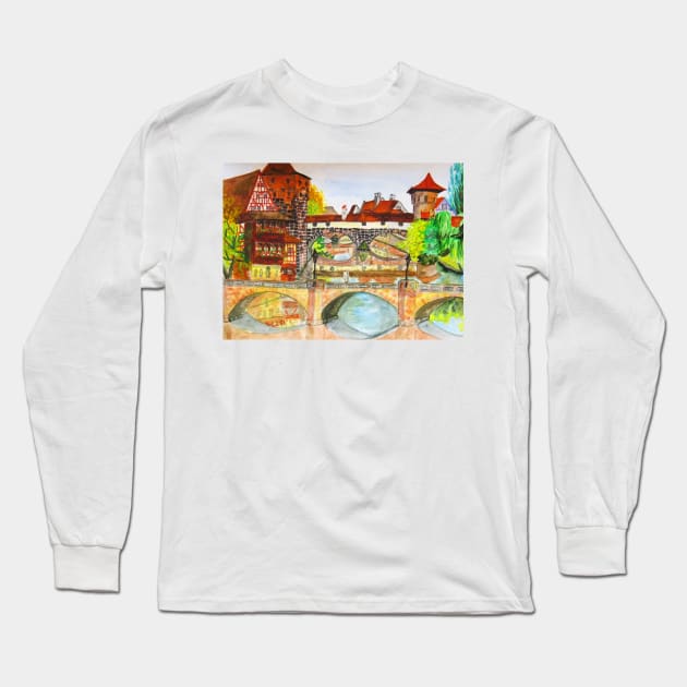 Nuremberg 2 Long Sleeve T-Shirt by IrinaAfonskaya